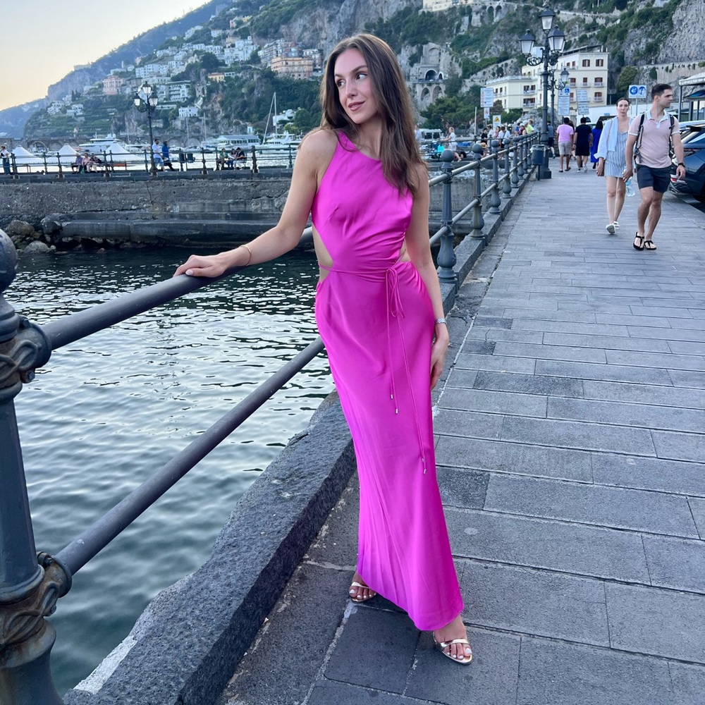 Alexis Lune Dress in Magenta - Size XS